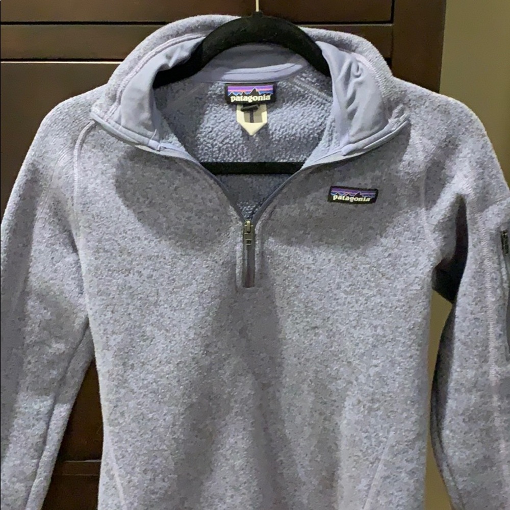 Patagonia purple quarter zip